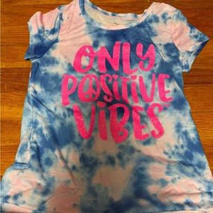 Girls Justice Graphic tie dye tee shirt size 12